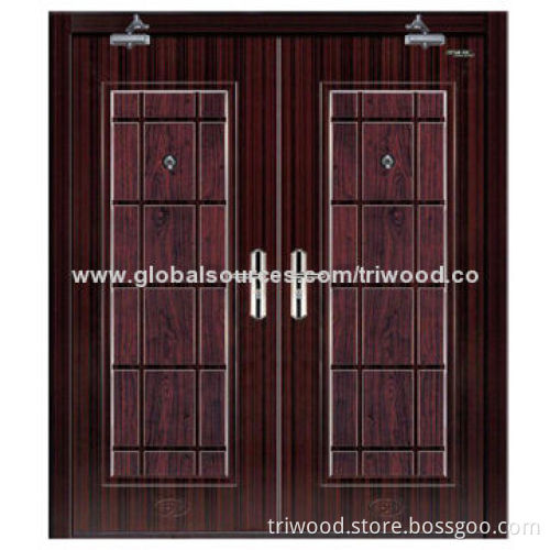 Wooden Fire Rated Door with Perlite and Fire-proof Board, 0.5H, 1H, 1.5H Fire Rating